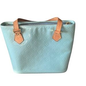 Louis Vuitton Tote - Blue / Teal with Tan Accents - LV Y2K - On Sale to Sell